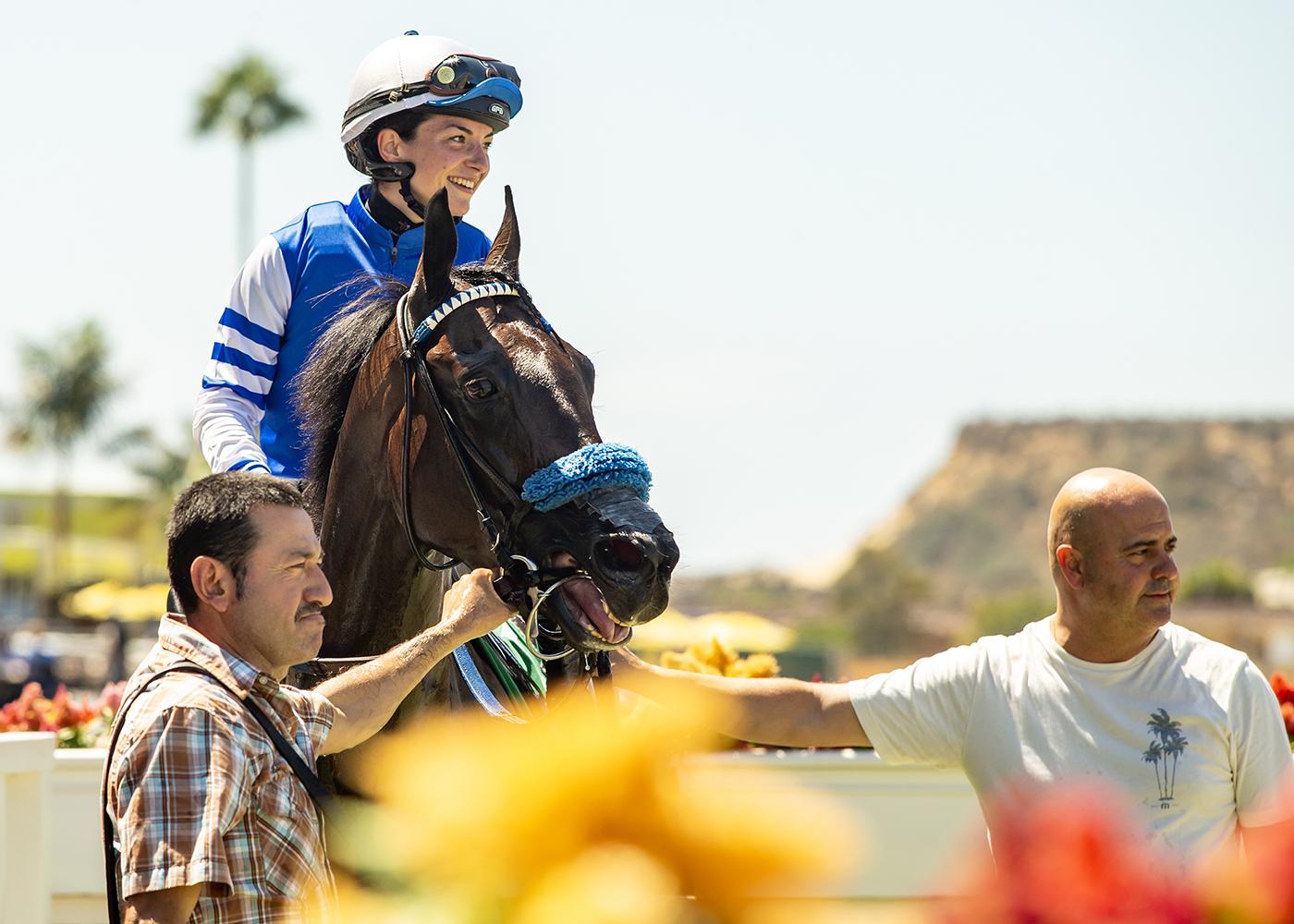 Roxane Liegeois, Dubai, France, Southern California, Del Mar, horse racing, America's Best Racing, ABR